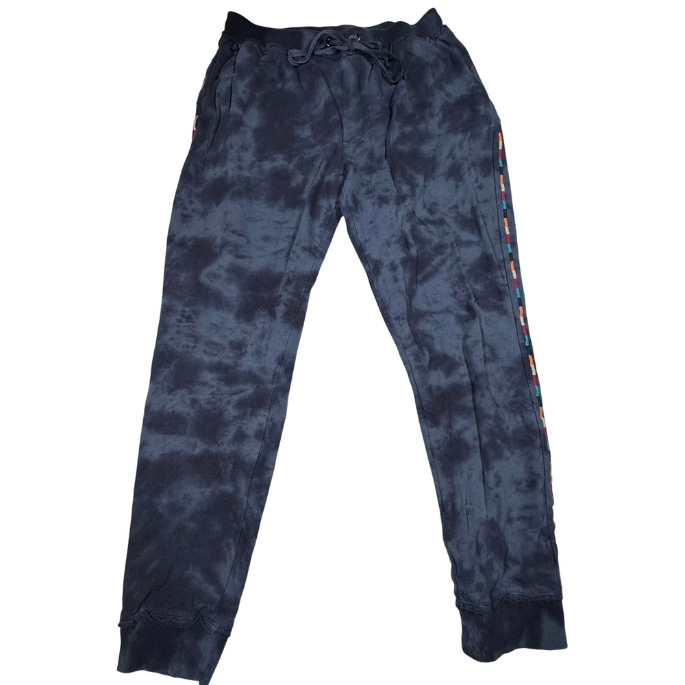 Sundance Tie Dye‎ Sweatpants Joggers Blue Multi Stripe Accent Women's Medium